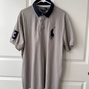 Polo by Ralph Lauren Gray Men's Shirt Sz. XXL